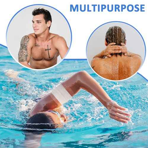 Beieverluck 12 Rolls Tattoo Aftercare Bandage Waterproof (6" x 4.4 Yard) Second Skin Tattoo Cover Tape Tattoo Healing Wrap Tattoo Supplies for Swimming, Shower, Wound Initial Healing