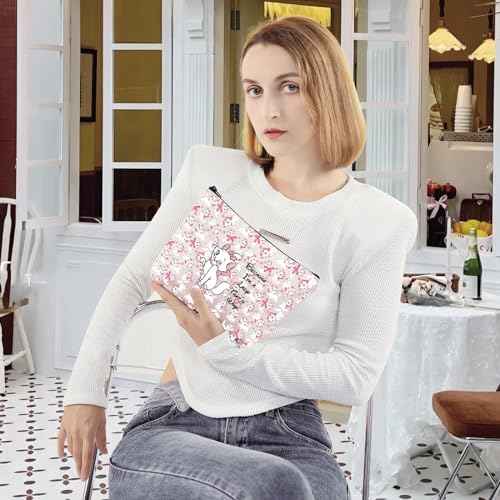 G2TUP Cartoon Cat Makeup Cosmetic Bag Cat Movie Fans Gift Because I'm A Lady Cartoon Movie Themed Gift (I'm A Lady New)