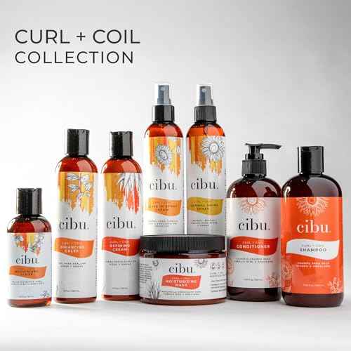 CIBU Curl + Coil Conditioner 30076 Cleanses, Hydrates, Nourishes, Revitalizes, Detangles & Preserves Natural Curl + Coil for Frizz-Free Manageable Hair | Sulfate-Free & Gentle for Daily Use 1 Liter