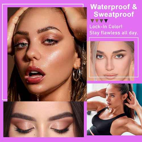 2pcs Easy Peel-Off Eyebrow Gel- Waterproof & Sweatproof, Tattoo Eyebrow Gel Easy Peel Off, Anti-Smudge and Long-Lasting Makeup, Eyebrow Shape is Clearer and More Three-Dimensional (04# Black)