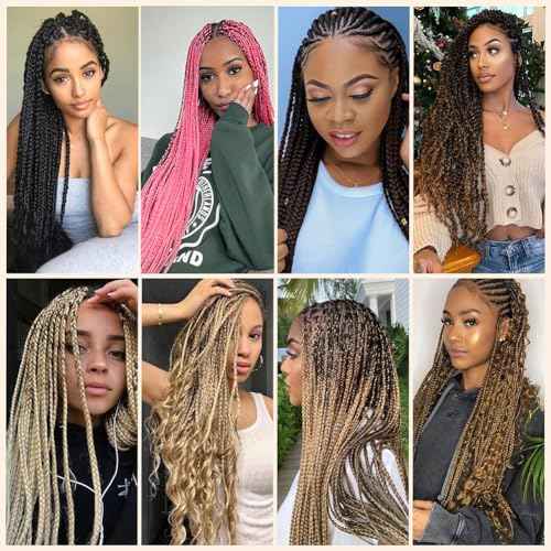 Blue Braiding Hair Pre Stretched 30 Inches Easy Braiding Hair Yaki Texture 8 Packs/Lot Braid Hot Water Setting Professional Synthetic Braiding Hair Extensions (3pcs,30",#Blue)