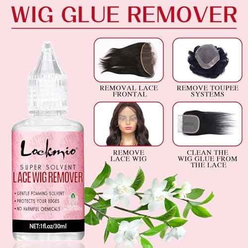 15Pcs Wig Kit for Lace Front,Strong Hold Melting Spray Lace Glue Hair Wax Stick/Lace Melting Band/Edge Control/Edge Brush - Wig Accessory Essentials Kit