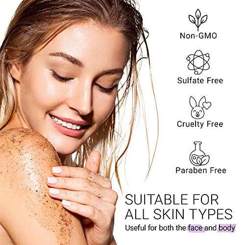 KP Bump Eraser Body Scrub: Exfoliating Keratosis Pilaris, Strawberry Skin Treatment - Smooths Rough, Bumpy, Dry Skin on Arms, Legs, Buttocks - KP Scrub Wash Helps Reduce Ingrown Hair Bumps