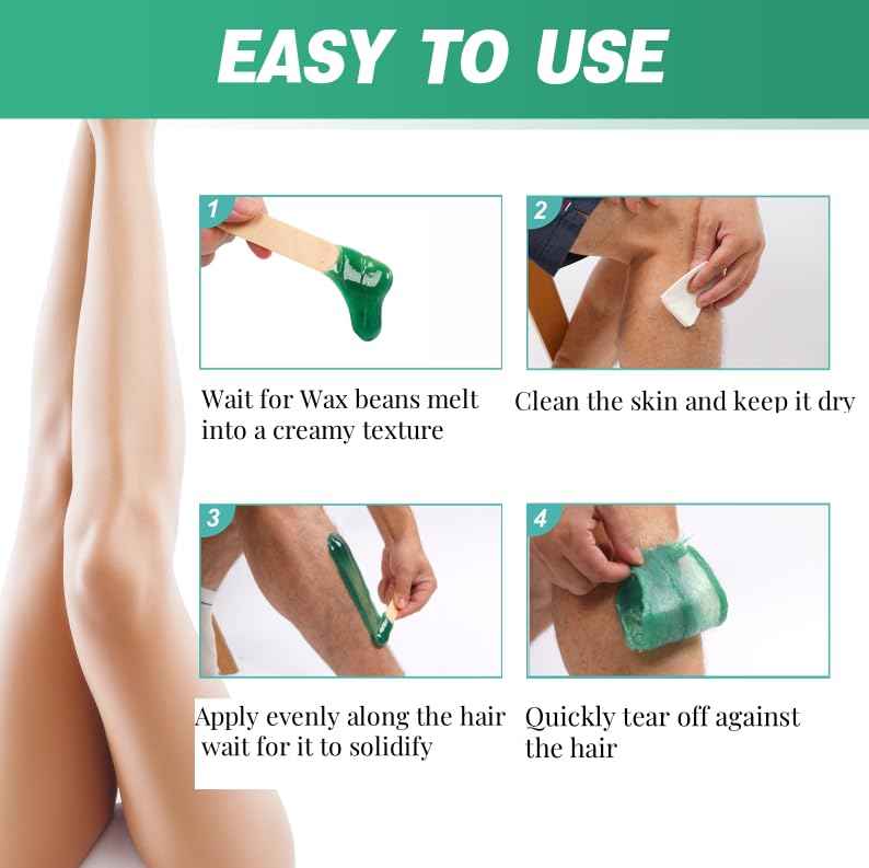 Makupala Hard Wax Beads Bulk, 3lb Unscented Stripless Spa Wax Beans for Brazilian Waxing, Bikini, Body, Back, Chest, Leg, Armpit, Face, Wax Beads for Sensitive Skin Coarse Hair Removal from Root