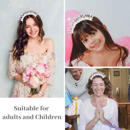 CAVETEE Birthday Crown for Women, Girls Birthday Crown, IT's MY BIRTHDAY Headband - Silver