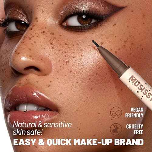 2-in-1 Dual Ended Freckle Pen,Waterproof Microblading Freckle Maker with Precision Tip & Natural Freckle Sizd dot for Realistic 24H Freckle Makeup.