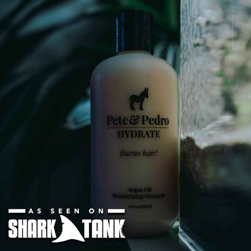 Pete & Pedro HYDRATE and CONDITION Hair Care Set | Argan Oil Moisturizing Shampoo and Hydrating Peppermint Conditioner For Men & Women | As Seen on Shark Tank, 8.5 oz. Each