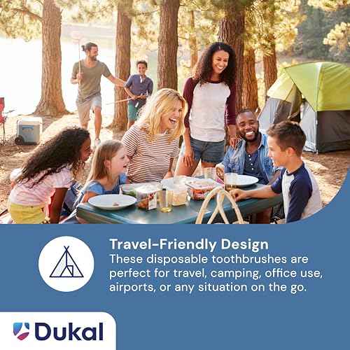 Dukal Fast Brush Pre-Pasted Disposable Toothbrushes (Case of 1000)