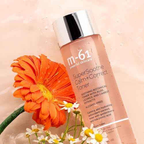 m-61 SuperSoothe Calm+Correct Toner | Calming, Soothing, Hydrating, Alcohol Free Toner. with Aloe, Botanicals, and Hyaluronic Acid, 5.0 Fl Oz