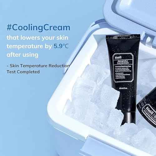 DearKlairs Midnight Blue Calming Cream, Soothing, Redness Relief Moisturizer, Hydrating, Fast Absorbing, Light Texture for Easy Use, Sensitive Skin Friendly 0.7 Oz (Pack of 1)