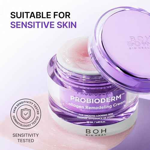 BIOHEAL BOH Probioderm¢â Collagen Remodeling Cream 1.69 fl oz (50 ml) | Pore Tightening Cream with 150,000 Collagen Capsules for Firmness & Smooth Texture | Lightweight Moisturizer for Flawless Skin