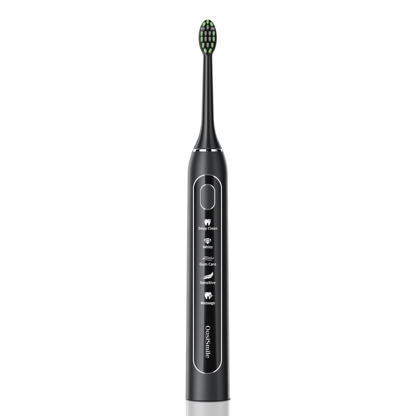 OasiSmile Sonic Electric Toothbrush for Adults: Deep Cleaning for Travel & Sensitive Teeth – Rechargeable Toothbrush with 6 Brush Heads, 42000 VPM, 5 Modes, 100 Days Battery Life for for Home Family