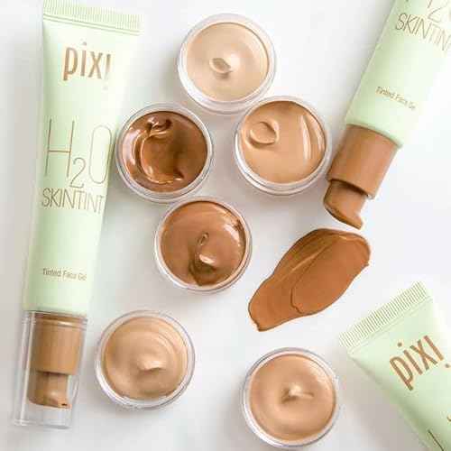 Pixi H2O SkinTint | Tinted Gel Moisturizer | Lightweight, Hydrating & Water-Resistant | Evens Tone & Reduces Redness | Nude | 1.2 fl oz/35 ml
