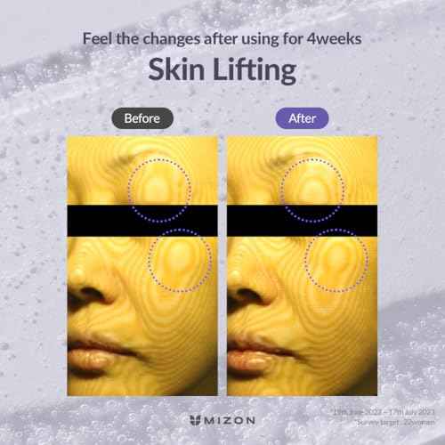 MIZON Hyalugen Le Lift Serum with Hyaluronic Acid and Marine Collagen for Fine Lines Total Face Care Youthful Skin Refreshing Lifting Korean Skincare (1.01 oz)