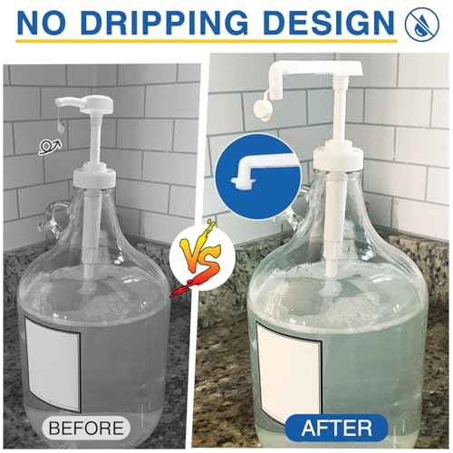 2 Pack Leak Proof Gallon Jug Pump Dispenser, 38-400 Pump for Gallon Jug - Lotion Gallon Shampoo Pump Top Replacement, 7.5cc Per Pump Fits 1 Gallon Bottle 64oz 128oz Shampoo Laundry Containers