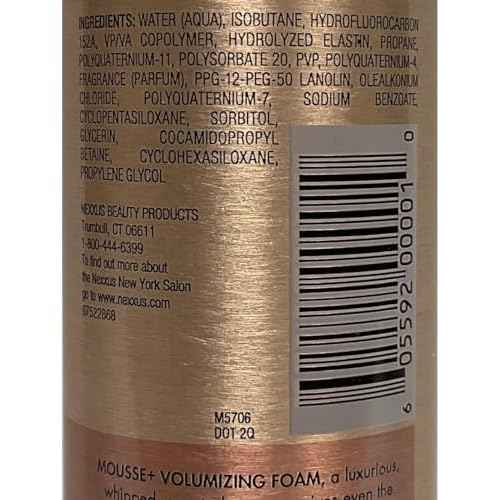 Nexxus Mousse Plus 10.6 Ounce Volumizing Foam Medium Hold (313ml) (2 Pack)