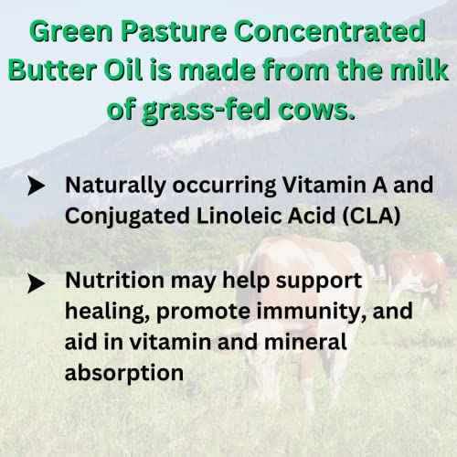 Green Pasture Concentrated Butter Oil Liquid - 6.4 fl. oz. - CLA- Vitamin A (6.4 oz.)