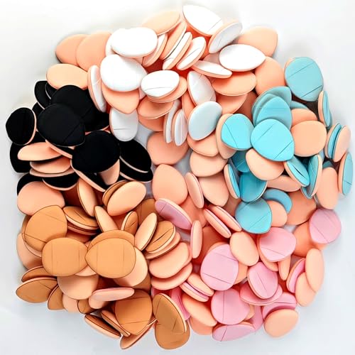 75PCS Finger Powder Puff Mini Makeup Sponge Soft Beauty Makeup Blender Puff for Foundation, Face Powder, Under Eye Setting, Concealer, Repair Cream, Cosmetic Tool