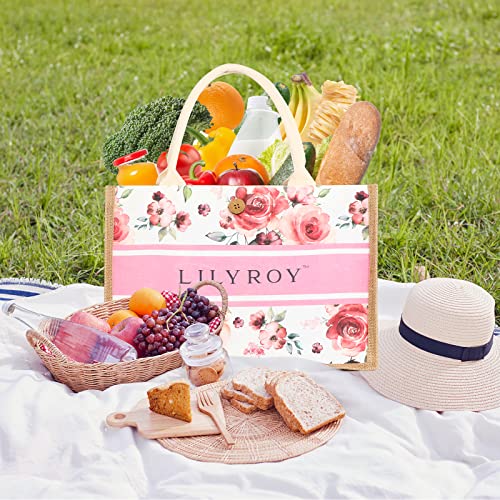 35 Pcs Bath and Body Gifts Basket Set - Rose Spa Gifts Set Skin Care Set for Women, Gift Baskets Set for Mothers Day Mom for Christmas, Birthday, Valentines Day All Occasion Present