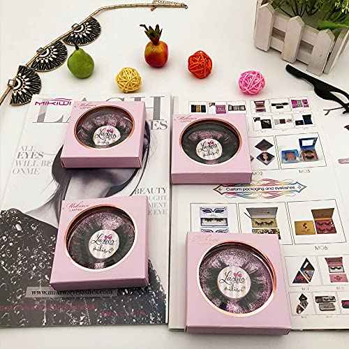 Mink Lashes Natural Look Mikiwi Eyelashes, 14-18mm 5D Mink Eyelashes, Natural Lashes Strip