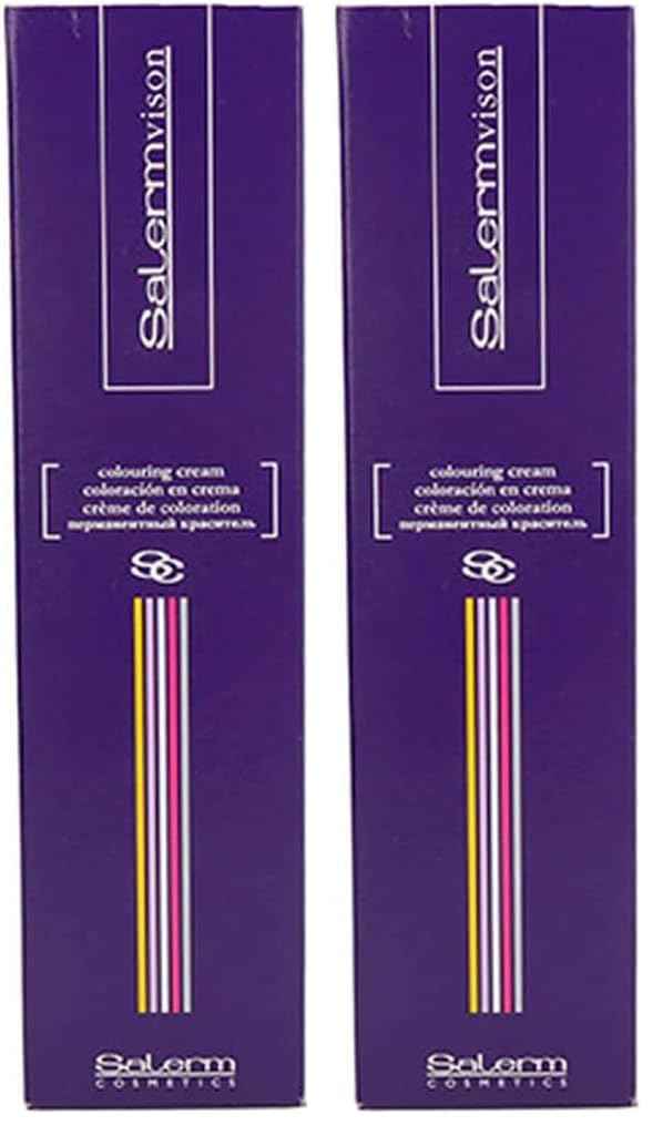Salermvison Hair Coloring Cream #5.1 Light Chestnut Ash, 2.3 Ounce (Pack of 2)