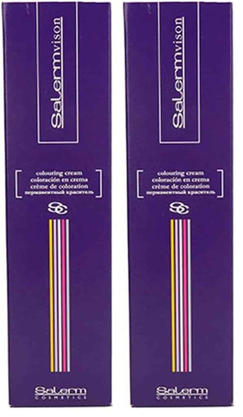 Salermvison Hair Coloring Cream #5.1 Light Chestnut Ash, 2.3 Ounce (Pack of 2)