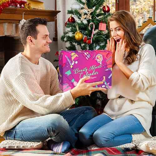 Makeup Advent Calendar 2025 Teen Girls Women Beauty Countdown Calendar Christmas Gifts for Women Teen Girl Trendy Stuff Unique Makeup Set Gifts Mascara Lipstick Blush Eyebrow Gel Eyeshadow