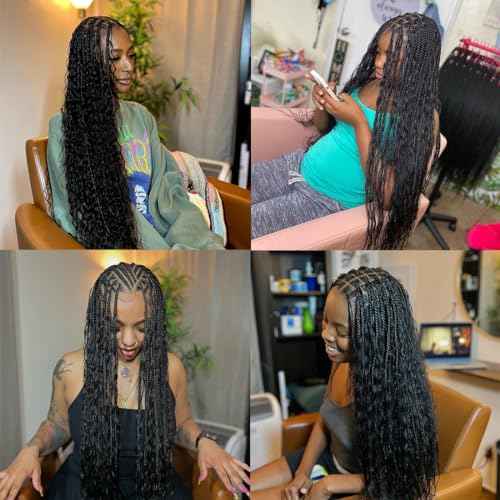 Super Wave Bulk Human Hair 100% Unprocessed Brazilian Virgin Human Hair Extensions Bundles for Braiding Hair Wet and Wave Micro Human Hair(1Pack-4PCS, 18inch Natural Black)