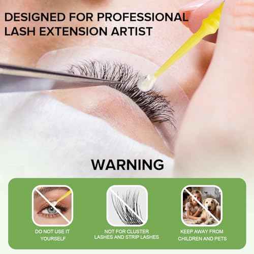 Eyelash Extension Remover, Makeup Lash Gel Remover Fast Action Dissolves Strong Glue with Low Odor, Gel Liquid Eyelash Remover for Sensitive Skin(15ml)