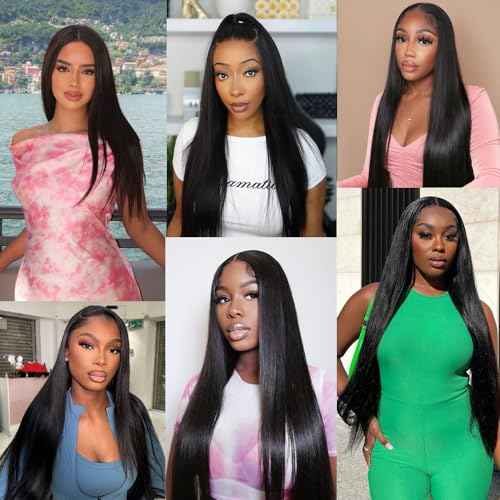 12A Straight Human Hair 10 12 14 Inch Human Hair bundles Unprocessed Brazilian Hair 3 Bundles Raw Human Hair Extensions Quick Weave Natural Color