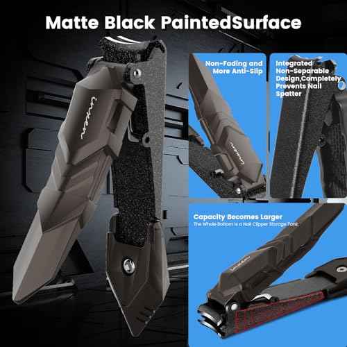 Nail Clippers for Thick Nails, INXEN Nail Clippers with Extre Wide Jaw Opening for Hard Toenails, Stainless Steel Nail Clippers £¬Nail Cutter Set for Men Women Senior