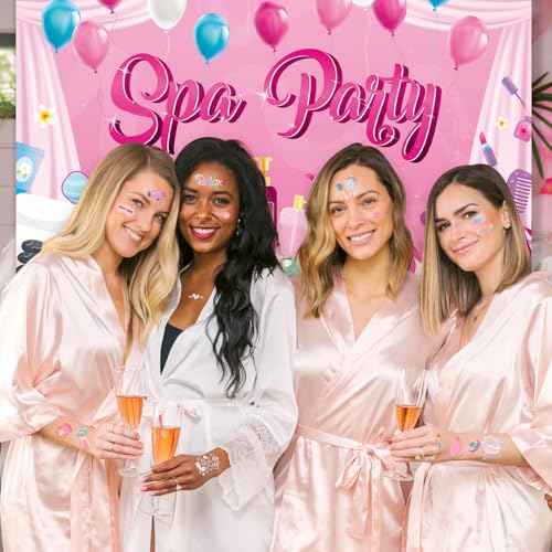 Konsait Spa Party Favors Spa Kids Tattoos Temporary for Girls, 99 Pcs+ Fake Tattoos Slumber Party Supplies for Girls Spa Day Party Supplies Birthday Makeup Party Favors