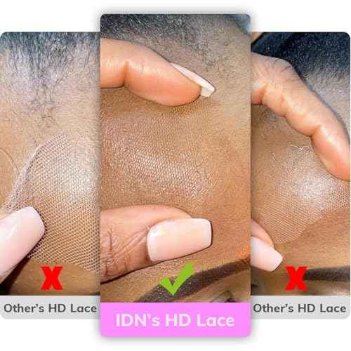 IDN BEAUTY SKINLIKE REAL HD 2X6 Lace Closure Human Hair 20 Inch Body Wave Closure Bleached Single Knots HD Closure Ultra-thin 2x6 Lace Closure Virgin Human Hair 0.1 mm Pre Plucked Hairline Closure