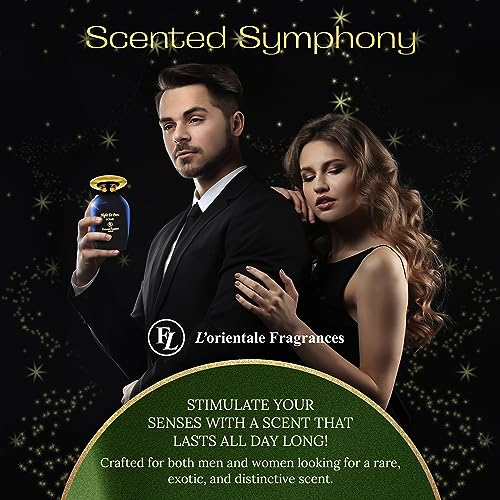 L'Orientale Fragrances Night De Paris Ocean 100ml / 3.3oz - Oil-Based Perfumes for Women & Men, Unisex Aromatic Aquatic Eau de Parfum w/Bergamot - Long-Lasting Up to 24 Hours, Ideal for All Seasons