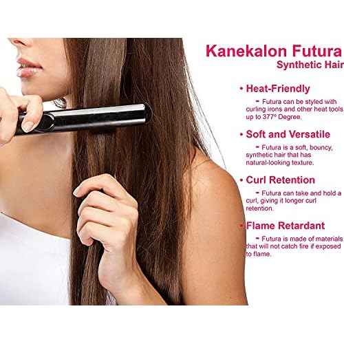 Onedor 24 Inch Fiber Straight Lace Front Wig - Glueless Side Part Dark Root Wigs for Women (Dark Natural Blonde Blended & Pale Golden Blonde with Dark Roots-OT8/386/624)