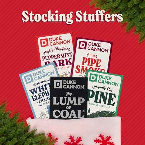 Duke Cannon Supply Co. White Elephant Bar Soap - 10oz Large Soap Brick with Citrus Musk Scent - Holiday Gag Gift, Funny White Elephant Gift Idea