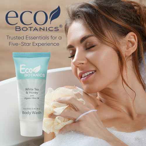 Eco Botanics Travel-Size Hotel Body Wash Soap, 0.85 oz. (Case of 300)