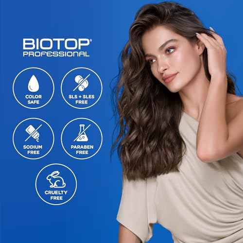 Biotop Professional 04 Hair Loss Shampoo - Made with Biotin, Red Clover and Citric Acid - Strengthening for Hair Repair - For Shedding or Thinning Hair - 16.9 oz