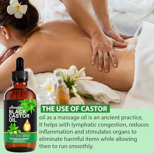 NIFEISHI Jamaican Black Castor Oil Organic Cold Pressed Glass Bottle, 4.04 fl oz