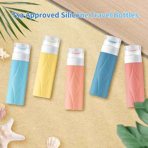 4 Pack Travel Bottles,Leak Proof TSA Approved Travel Size Containers (60ML 5PACK)