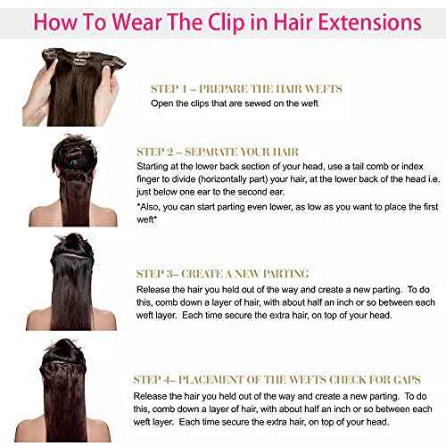 Nvnvdij Straight Clip in Hair Extensions Remy Human Hair 8pcs Per Set with 18Clips Double Weft Clip in Human Hair Extensions Real Human Hair For Women (18 Inch #99J)