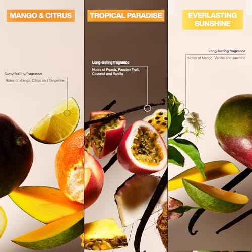 Suave Antiperspirant Deodorant for Women Variety 3-Pack ? Tropical Paradise, Mango & Citrus + Everlasting Sunshine, Anti-Staining Invisible Solid, Talc-Free, 2.7 Oz Ea