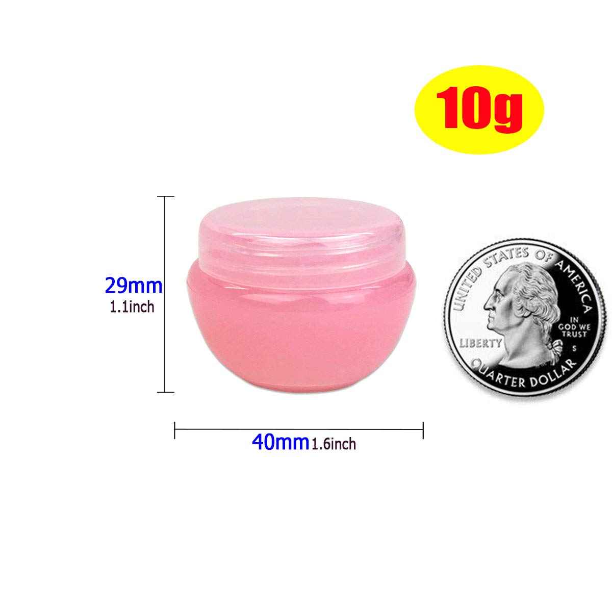 Wopanxye 6 Pieces 10G/10ML Multi-color Frosted Container Jars with Inner Liner for Bath Lotion, Toners, Lip Balm, Creams, Slaves, Scrubs, Oils, Makeup Sample Jar, BPA Free, Gift Spatulas & Labels