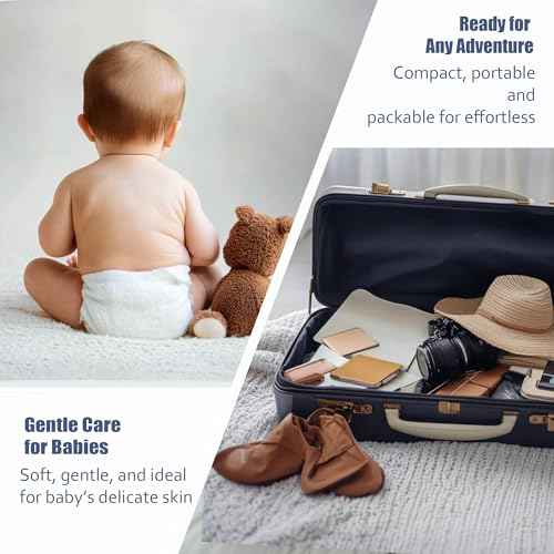 Ourmed Life Face Towels, Disposable Biodegradable Clean Facial Towels for Sensitive Skin, Lint- free Face Cloths for Makeup Remover, Skincare and Women Cleaning, Dry Wipes,300 Count Dot Texture