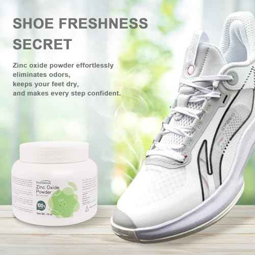 Zinc Oxide Powder, 16OZ 100% Purity, Non-Nano and Uncoated, Cosmetic Grade, Zinc Oxide Powder for DIY Sunscreen