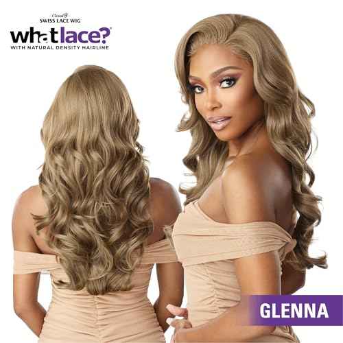 Sensationnel What Lace 13X6 Wigs - Glenna Lacefrontal Hand Tied Glueless Synthetic With Natural Density Preplucked Hairline (BALAYAGECHOCOLATE)