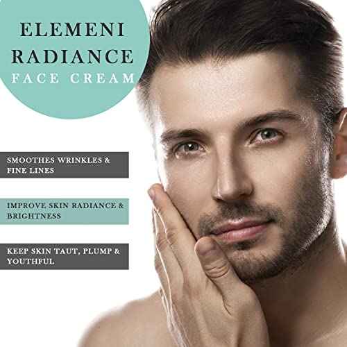 Max Green Alchemy elemeni Anti Aging Radiance Face Cream - Collagen Face Moisturizer Cream for Men and Women | Day and Night Cream Reduces Wrinkles and Improves Brightness | 2 OZ / 57 Gram