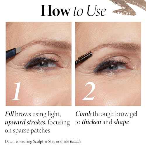 LAURA GELLER NEW YORK Sculpt-n-Stay Waterproof Brow Pencil & Gel- Taupe