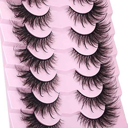 Fox Eye Lashes Wispy Faux Mink Lashes Volume Fairy Cat Eye Lashes That Look Like Extensions Spiky Fake Eyelashes Natural Look