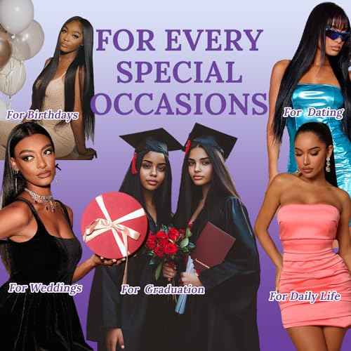 13x6 Lace Front Human Hair Wig, 100% Human Hair 180 Density, HD Lace Frontal Wig, Pre-Plucked Glueless Wigs, 30inch